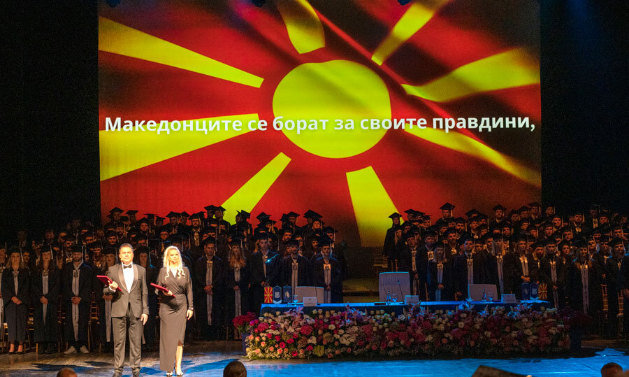 Проф. д-р Сашко Граматниковски и доц. д-р Ангела Миленковска Климоска во улога на водители на настанот Проф. д-р Сашко Граматниковски и доц. д-р Ангела Миленковска Климоска во улога на водители на настанот