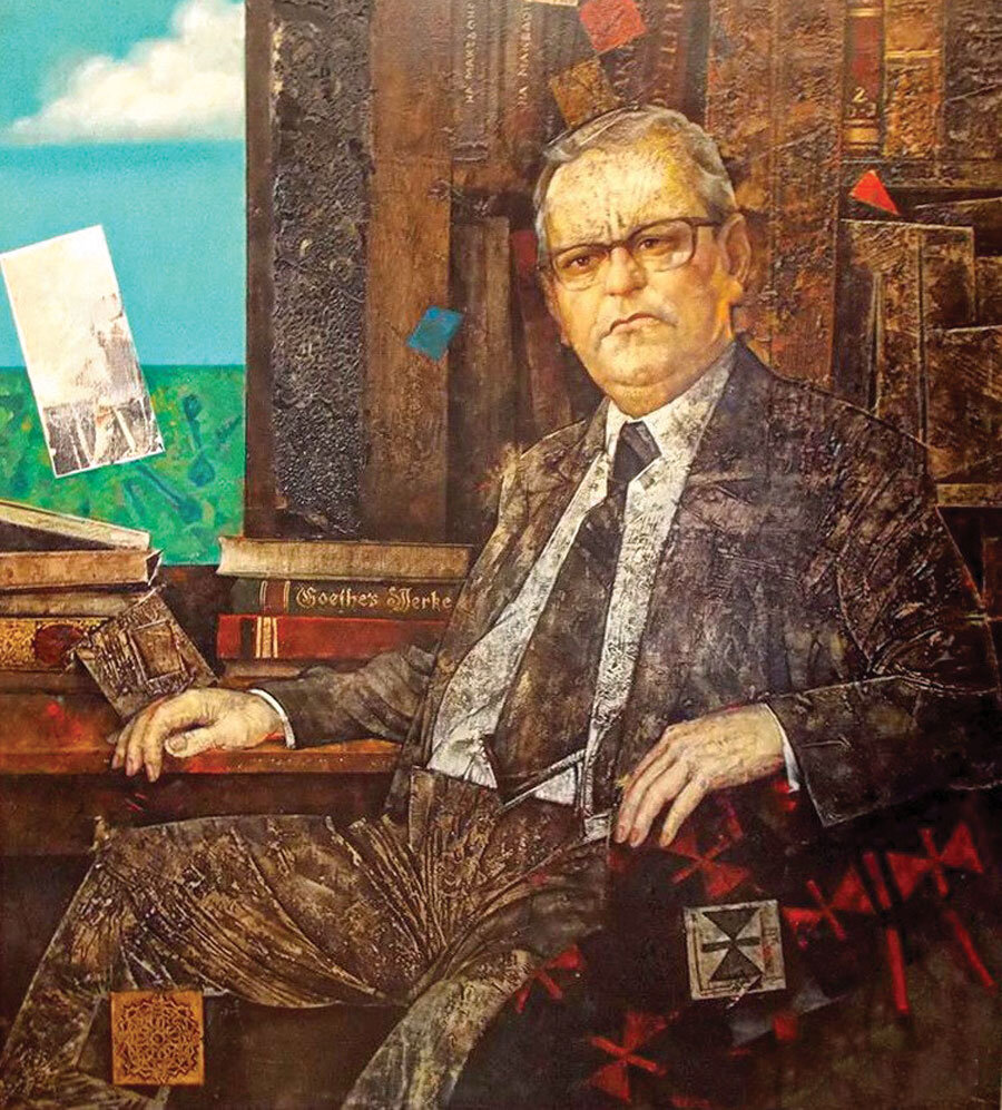 Блаже Конески, портрет на Димитар Кондовски. Блаже Конески, портрет на Димитар Кондовски.